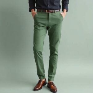 Men Smart Slim Fit Trousers