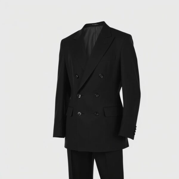 Black Double-Breasted Blazer