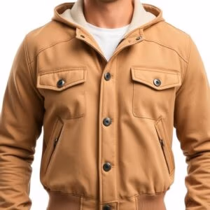 Men Tailored Fit Spread Collar Jacket
