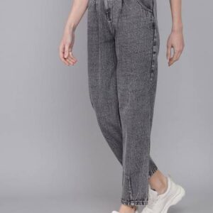Women Regular High Rise Grey Jeans