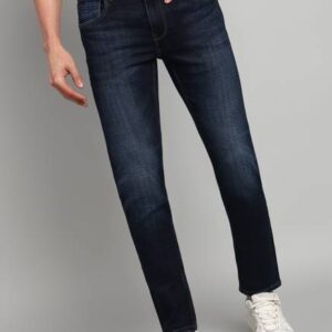 Men Skinny Mid Rise Blue Jeans