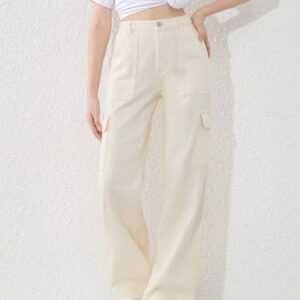 Women Regular High Rise Beige Jeans