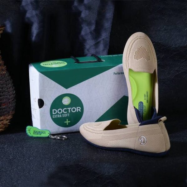DOCTOR EXTRA SOFT Fashionable Memory Foam Casuals, Stylish, Walking, and Sports Slip On Sneakers For Women