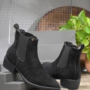 El Paso El Paso Women Black Faux Leather Casual Chelsea Boots Boots For Women