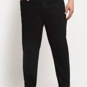Men Regular Mid Rise Black Jeans