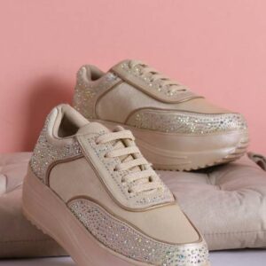 Wedding Party Glittery Bridal Sneakers For Women