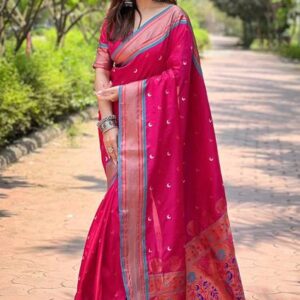 Woven Paithani Cotton Silk Saree #11