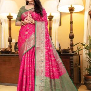 Woven Kanjivaram Silk Blend Saree #73