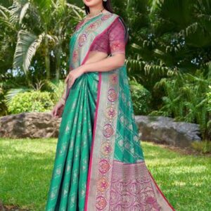 Woven Banarasi Silk Blend Saree #75