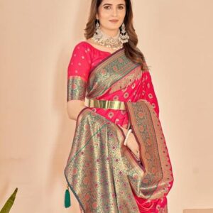 Printed Banarasi Pure Silk Saree #57