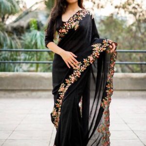Embroidered Banarasi Art Silk Saree #29