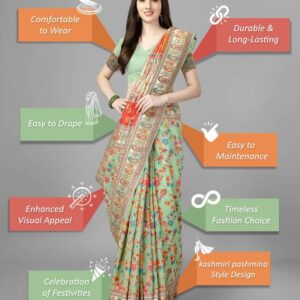 Woven Bollywood Pure Cotton Saree #27
