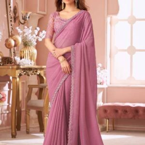Embellished Bollywood Chiffon Saree #3