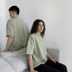 Women Solid Round Neck Polycotton Green, Light Green T-...