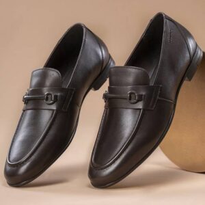 REDTAPE Loafers for Men | Real Leather Shoes with Low-cut Pattern Loafers For Men