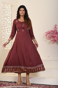 saadgee Women Printed Anark...