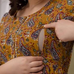 Women Printed Pure Cotton Anarkali Kurta