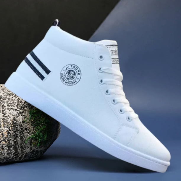 JOOTIYAPA PREMIUM TRENDING HIGH ANKLE HEIGHT WHITE SHOE...