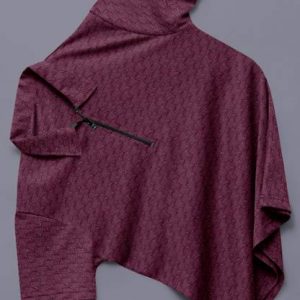 Men Self Design Polo Neck Cotton Blend Maroon T-Shirt